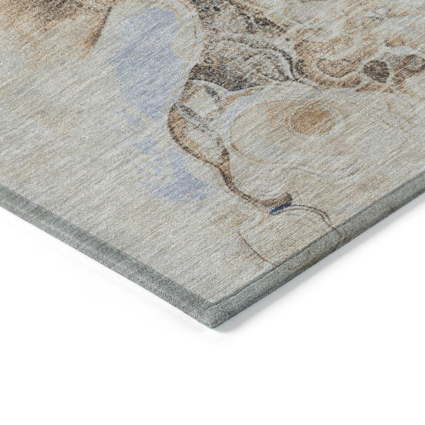 Addison Rugs Uraion Blue Washable Indoor-Outdoor Rug