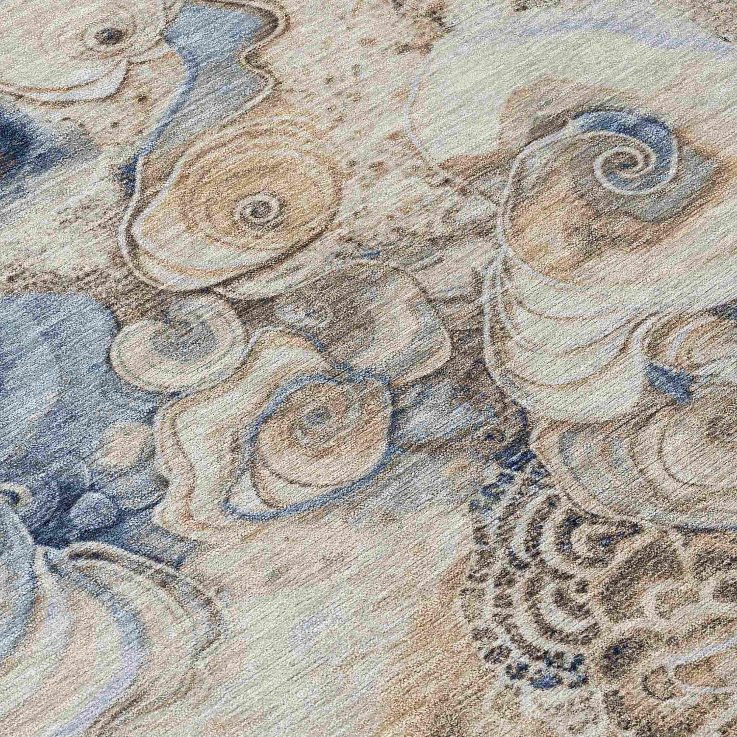 Addison Rugs Uraion Blue Washable Indoor-Outdoor Rug