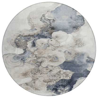 Addison Rugs Uraion Ivory Washable Indoor-Outdoor Rug