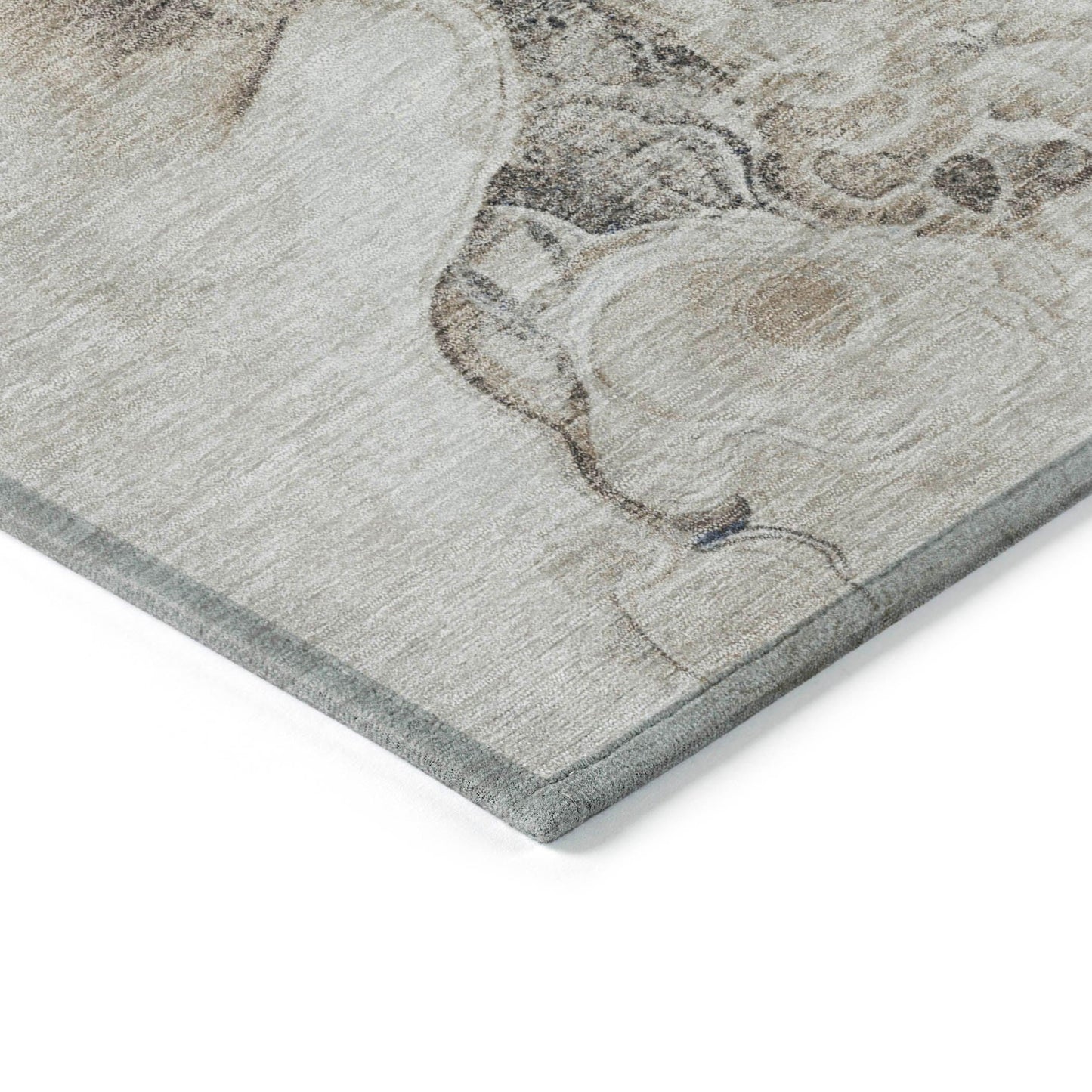 Addison Rugs Uraion Ivory Washable Indoor-Outdoor Rug