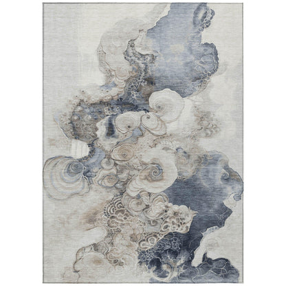 Addison Rugs Uraion Ivory Washable Indoor-Outdoor Rug