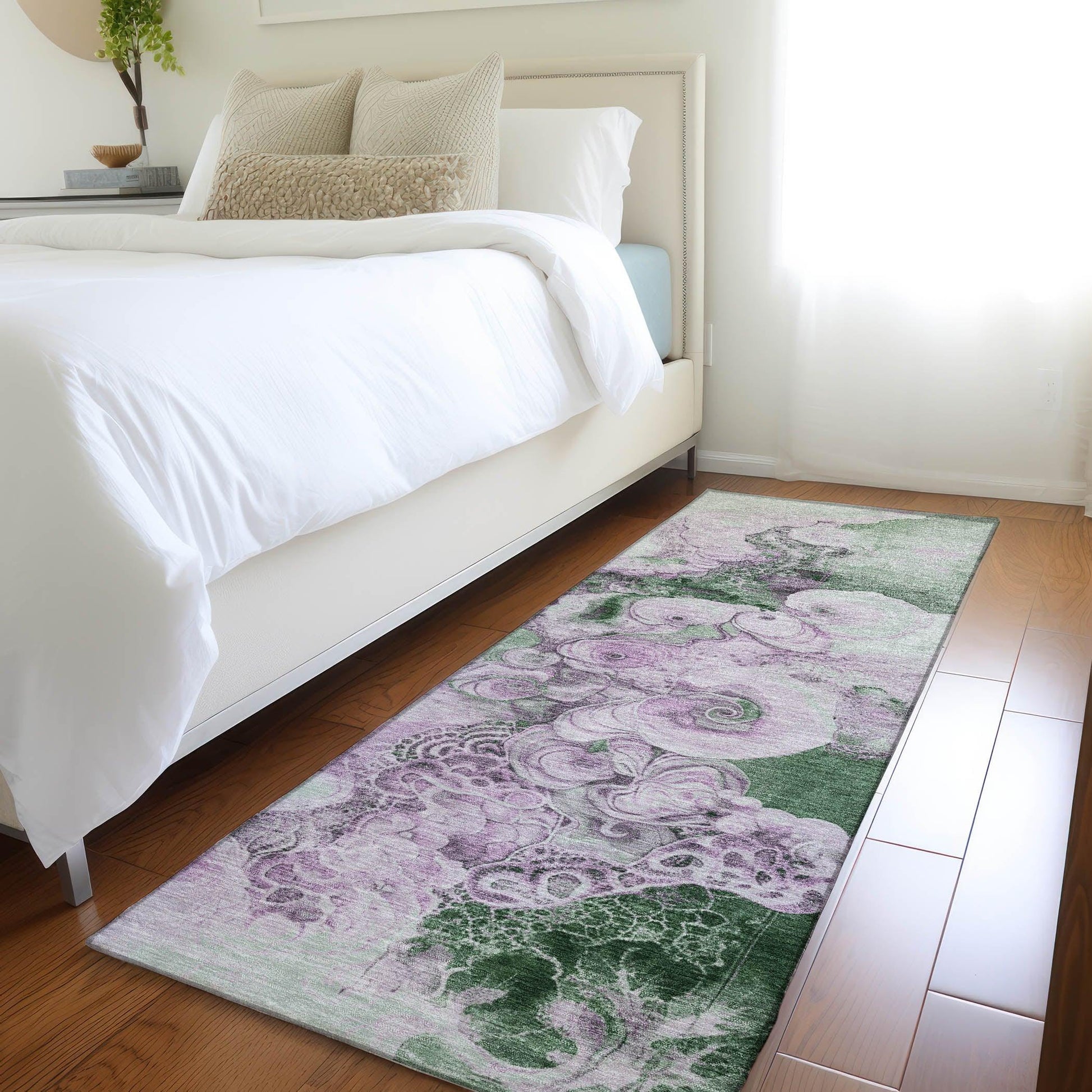Addison Rugs Uraion Green Washable Indoor-Outdoor Rug