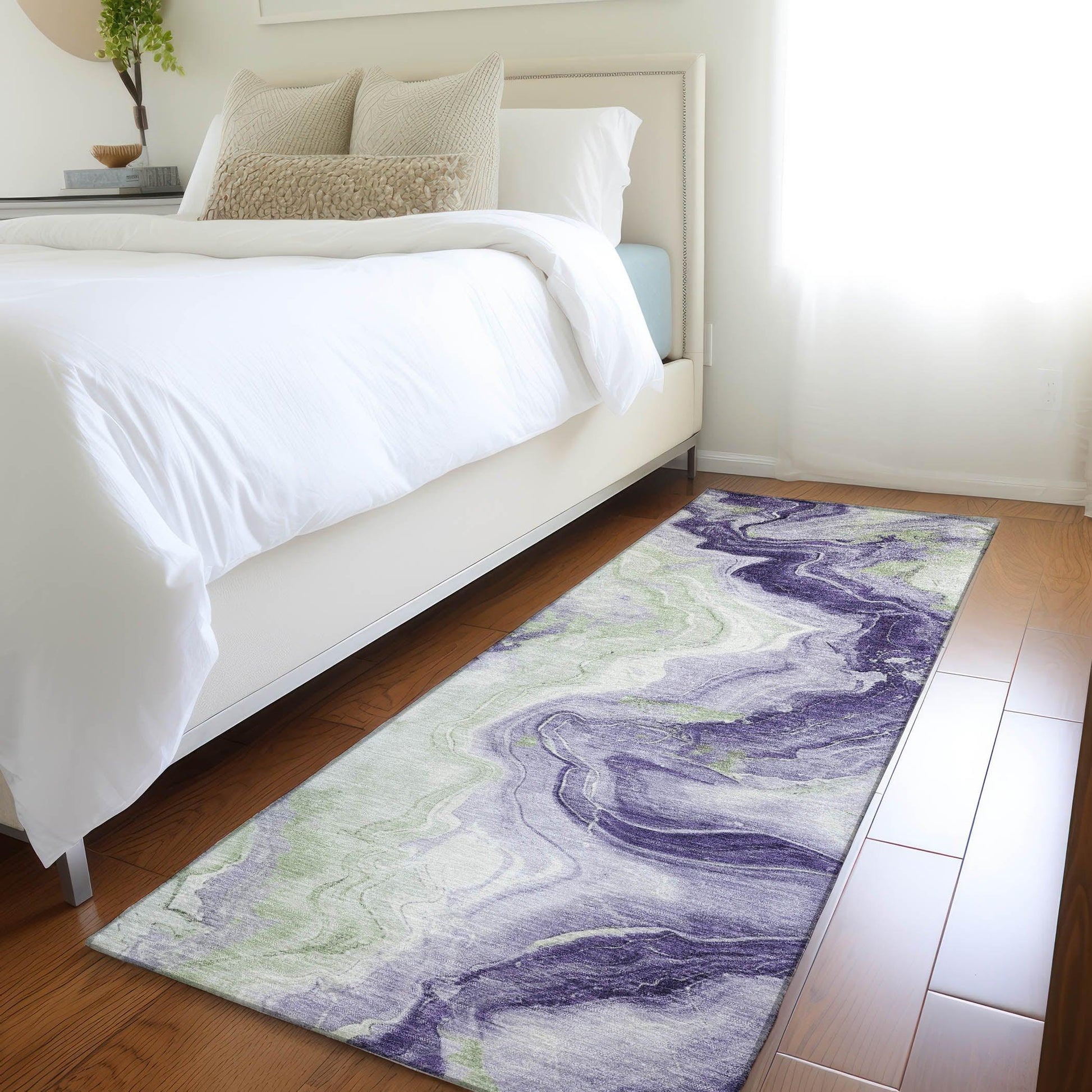 Addison Rugs Vaelain Purple Washable Indoor-Outdoor Rug