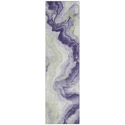Addison Rugs Vaelain Purple Washable Indoor-Outdoor Rug