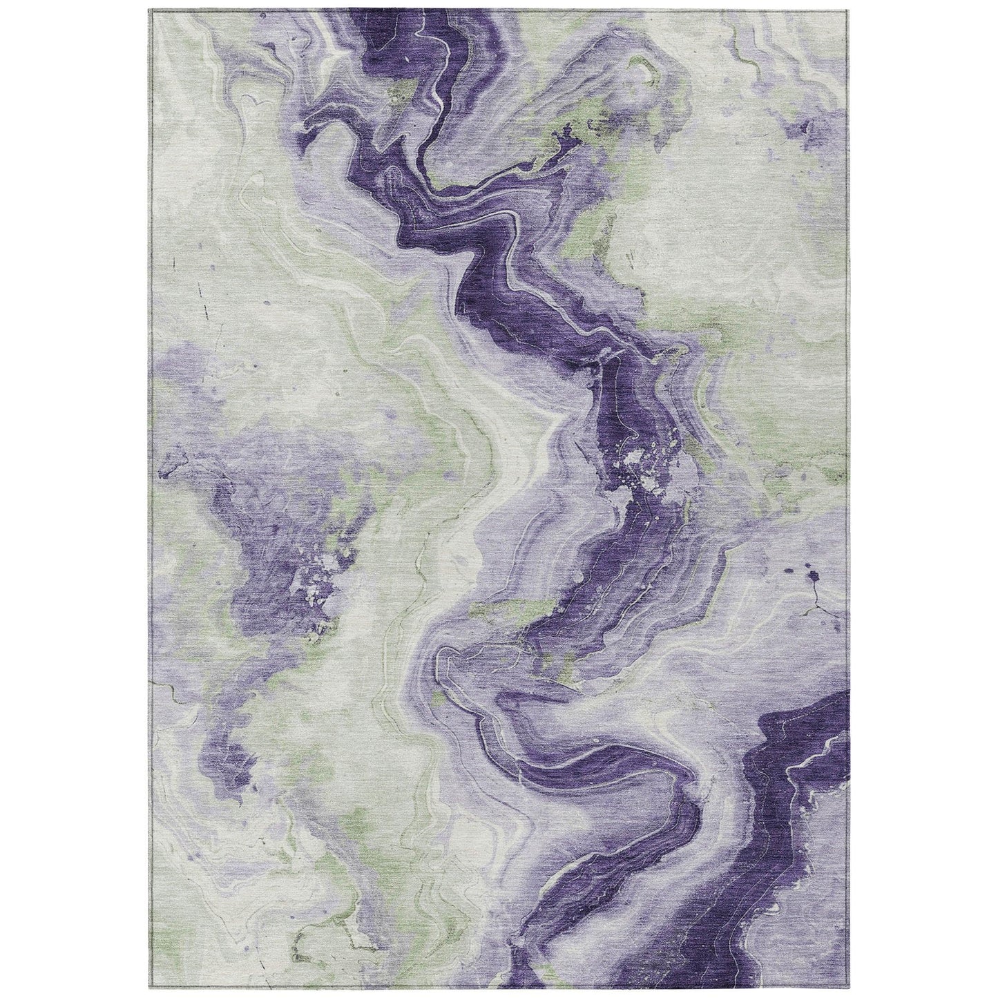 Addison Rugs Vaelain Purple Washable Indoor-Outdoor Rug