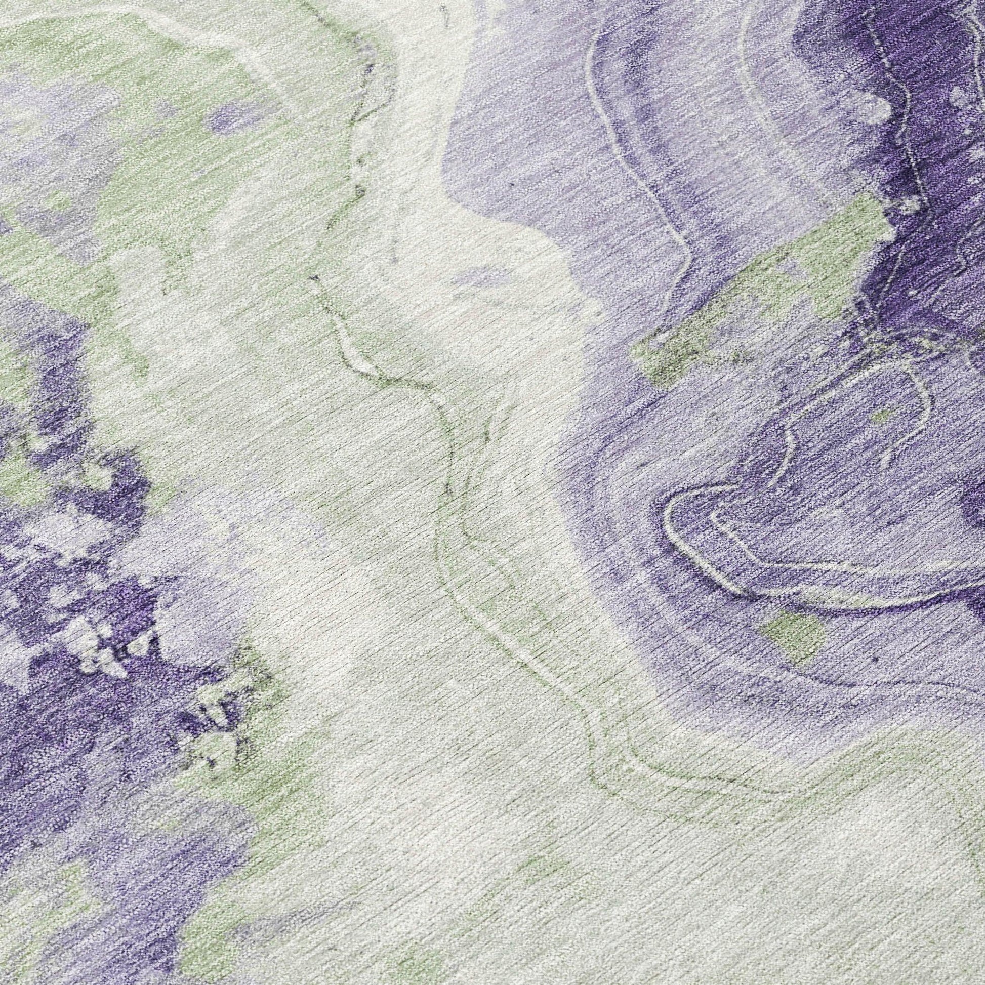 Addison Rugs Vaelain Purple Washable Indoor-Outdoor Rug