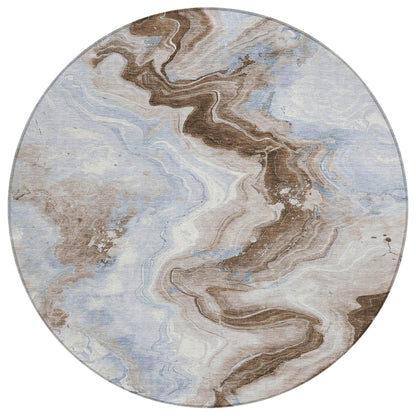 Addison Rugs Vaelain Brown Washable Indoor-Outdoor Rug