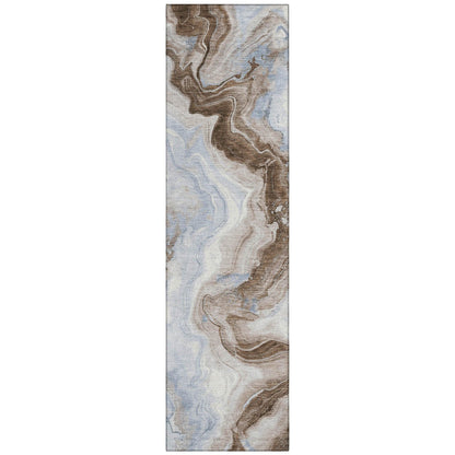 Addison Rugs Vaelain Brown Washable Indoor-Outdoor Rug