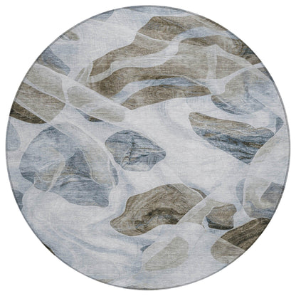 Addison Rugs Vaelanor Blue Washable Indoor-Outdoor Rug