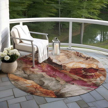 Addison Rugs Vaelara Brown Washable Indoor-Outdoor Rug