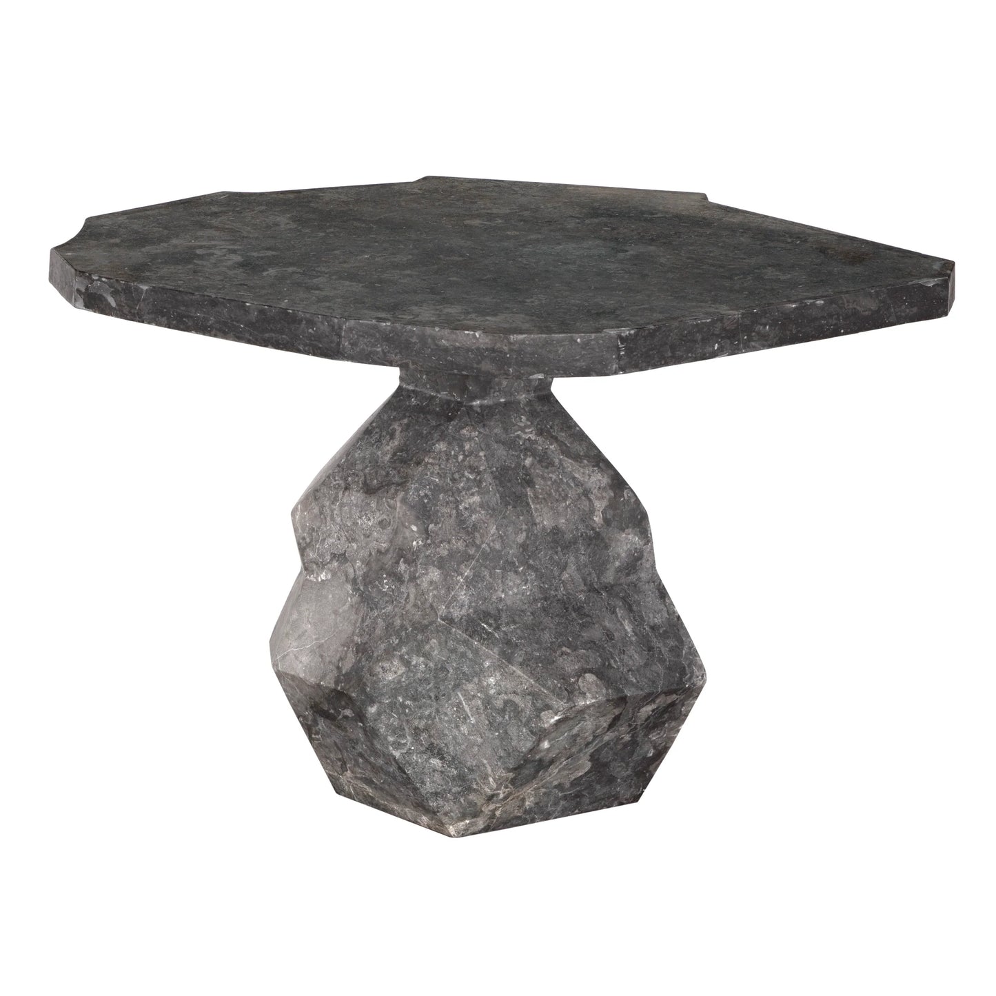 Rind Marble Black Geometric Table