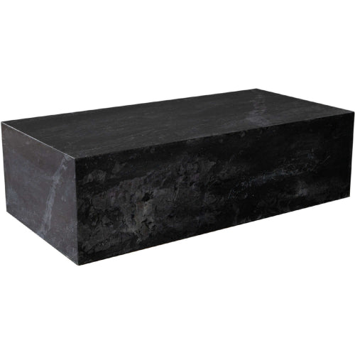 Ark Genuine Black Marble Rectangular Cocktail Table