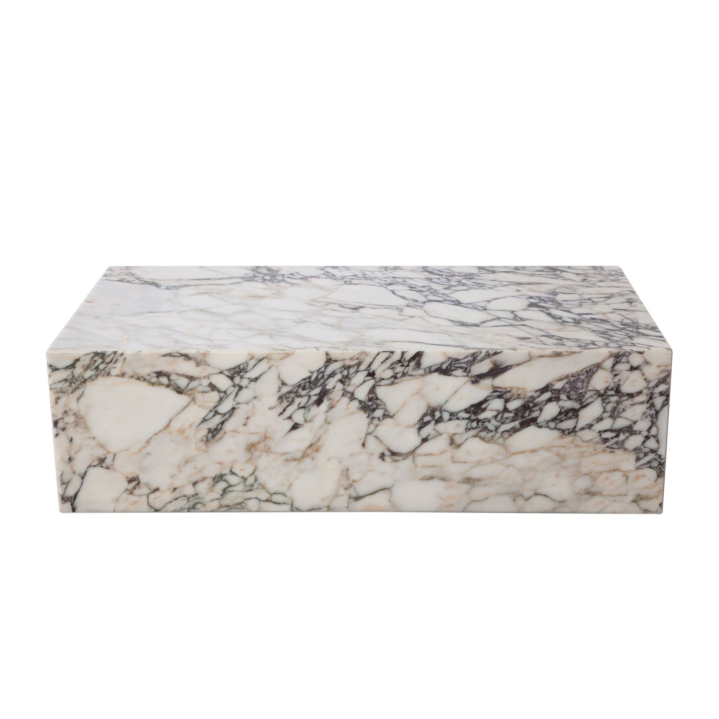 Ark Genuine Viola Marble Rectangular Cocktail Table