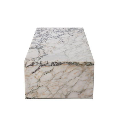 Ark Genuine Viola Marble Rectangular Cocktail Table