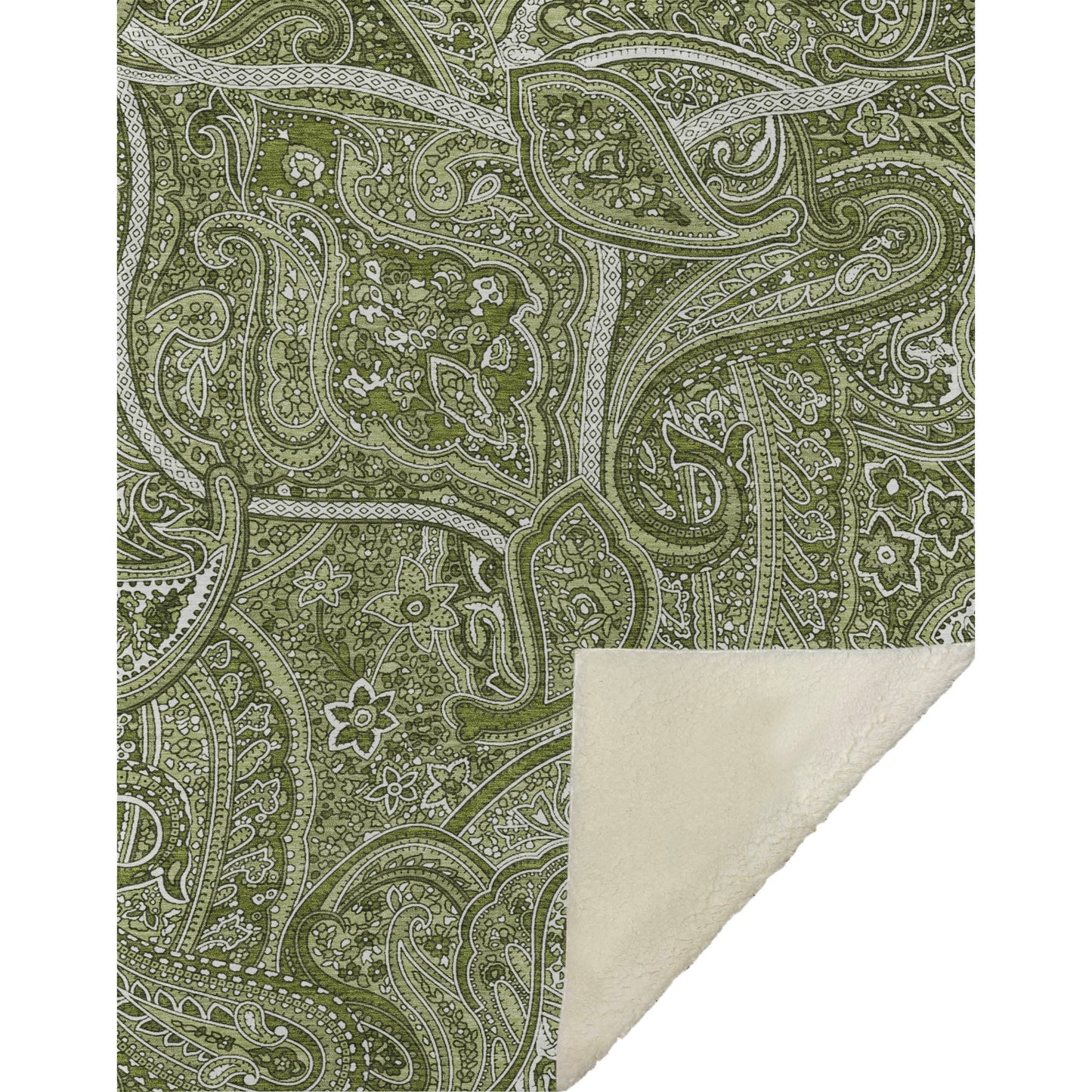 Addison Rugs Woven Blocks Green Washable Indoor-Outdoor Rug