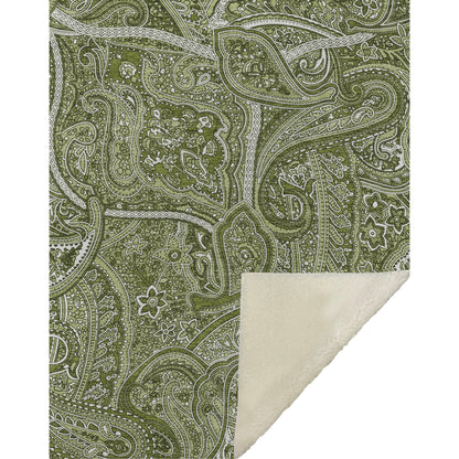 Addison Rugs Woven Blocks Green Washable Indoor-Outdoor Rug