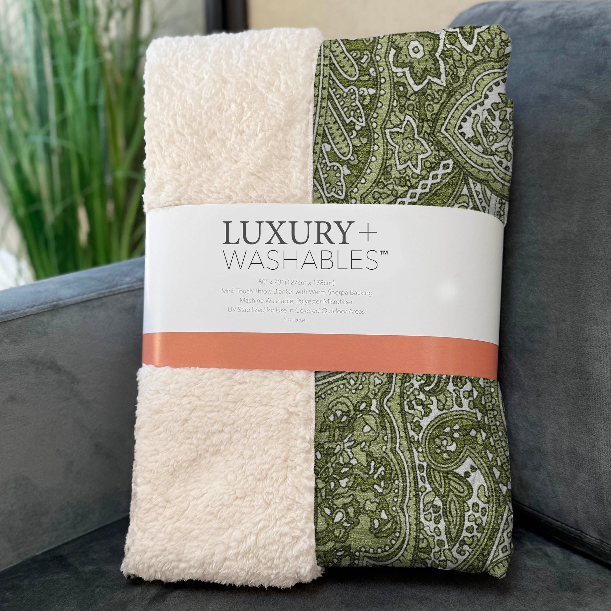 Addison Rugs Woven Blocks Green Washable Indoor-Outdoor Rug