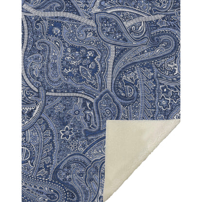 Addison Rugs Woven Blocks Blue Washable Indoor-Outdoor Rug