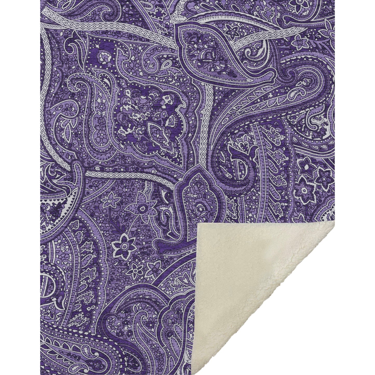 Addison Rugs Woven Blocks Purple Washable Indoor-Outdoor Rug