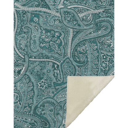 Addison Rugs Woven Blocks Teal Washable Indoor-Outdoor Rug