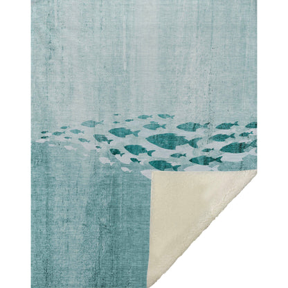 Addison Rugs Nautical Teal Washable Indoor-Outdoor Rug