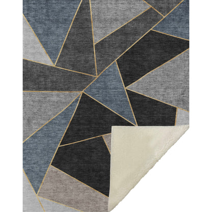 Addison Rugs Gentle Waves Blue Washable Indoor-Outdoor Rug