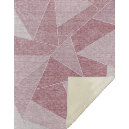 Addison Rugs Gentle Waves Pink Washable Indoor-Outdoor Rug