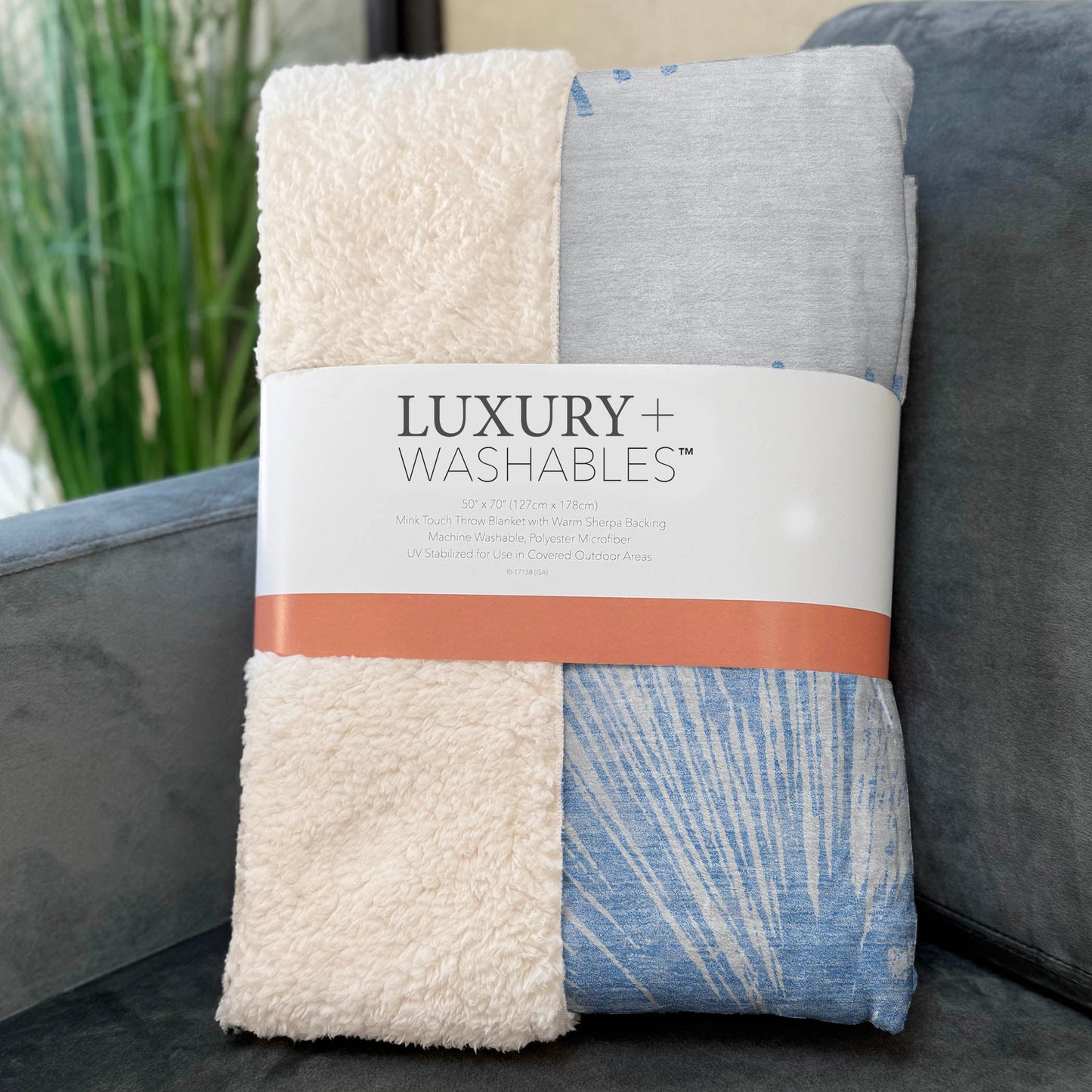 Addison Rugs Circles Blue Washable Indoor-Outdoor Rug