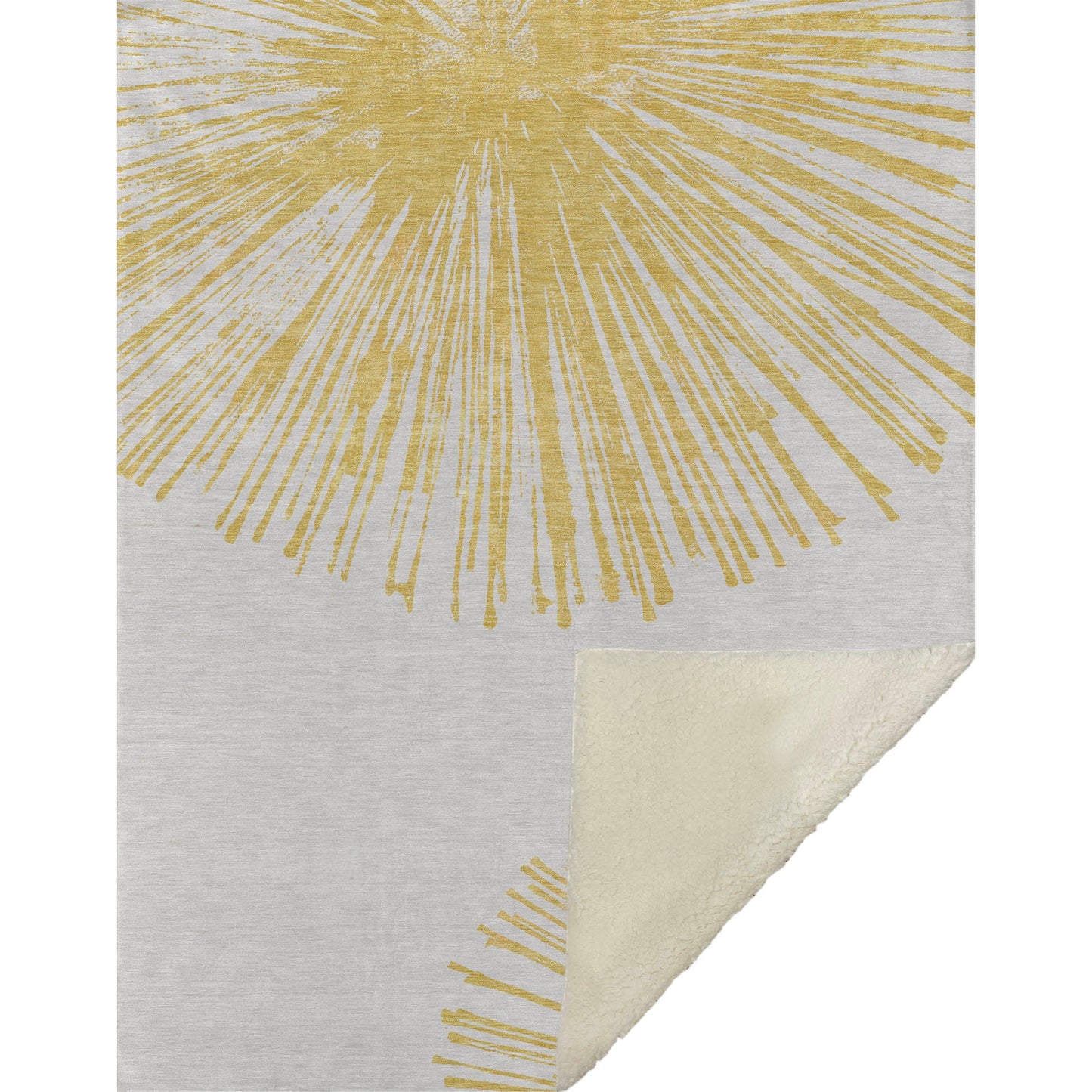 Addison Rugs Circles Gold Washable Indoor-Outdoor Rug