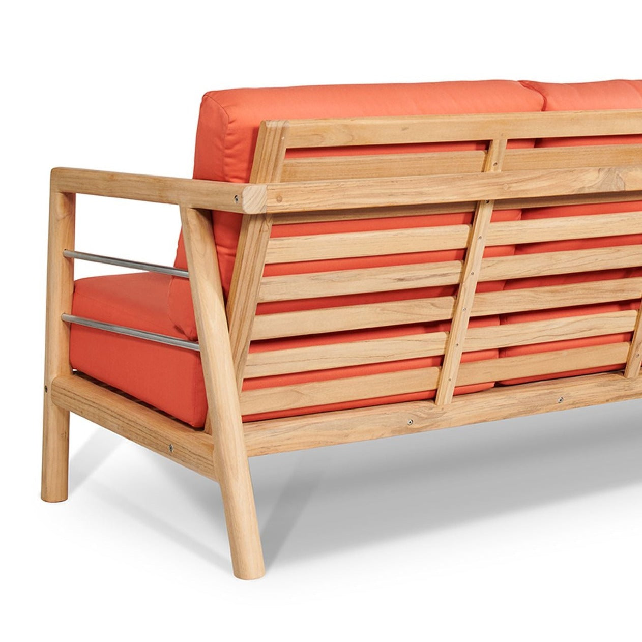 Aalto 86-inch Teak Deep Seating Outdoor Sofa with Sunbrella Cushion-Outdoor Sofas & Loveseats-HiTeak-Sideboards and Things