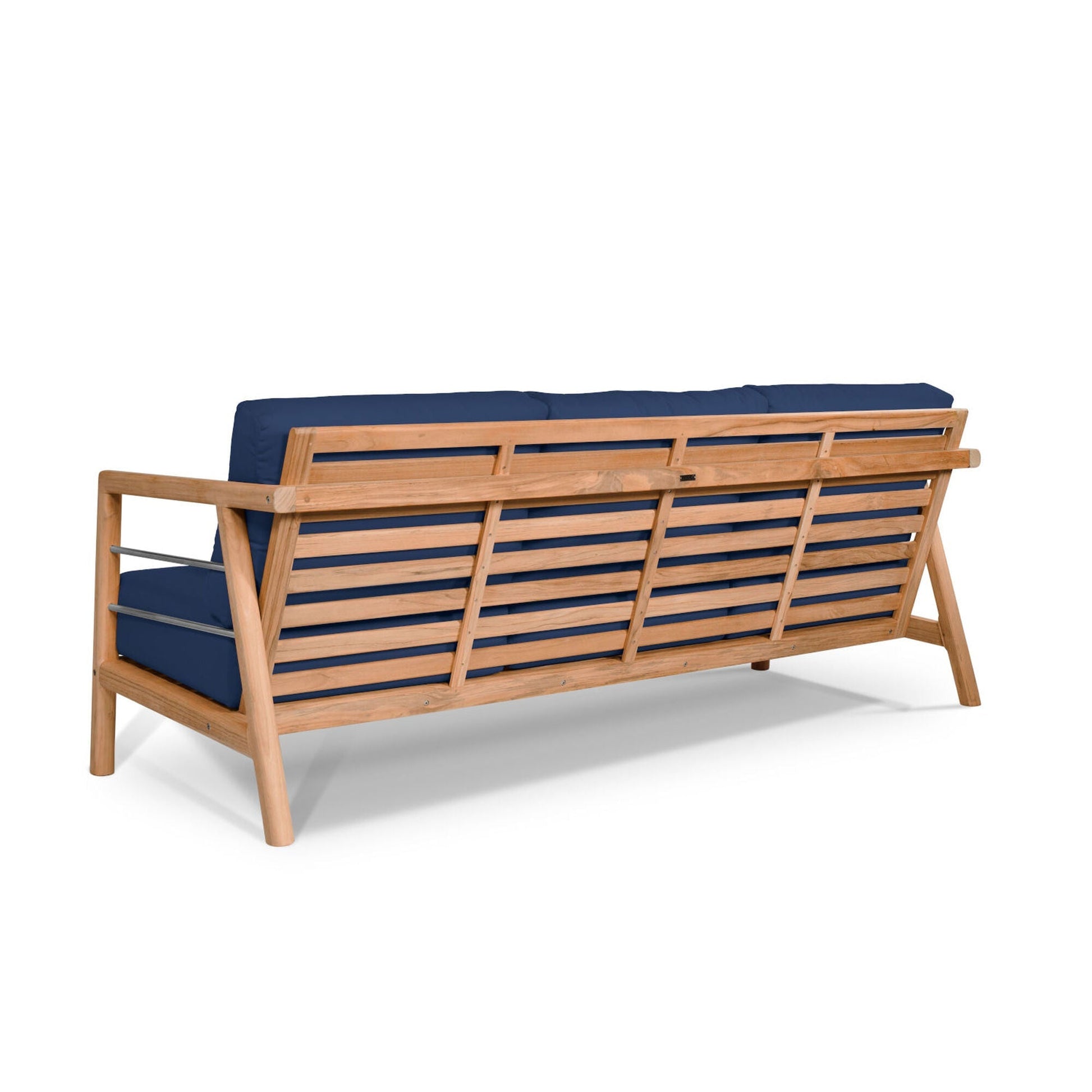 Aalto 86-inch Teak Deep Seating Outdoor Sofa with Sunbrella Cushion-Outdoor Sofas & Loveseats-HiTeak-Sideboards and Things