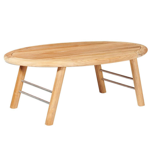 HiTeak Aalto Oval Outdoor Teak Coffee Table