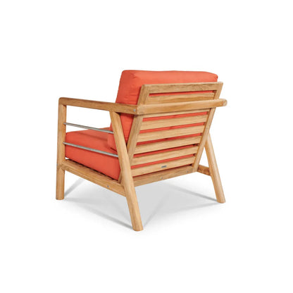 Aalto Teak Patio Deep Sofa Set with Sunbrella 4PC - LOOMLAN - HiTeak - Outdoor Sofas & Loveseats