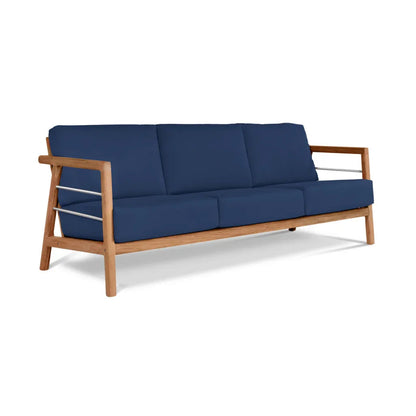 Aalto Teak Patio Deep Sofa Set with Sunbrella 4PC - LOOMLAN - HiTeak - Outdoor Sofas & Loveseats