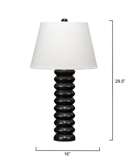 Abacus Table Lamp - Black-Table Lamps-Jamie Young-Sideboards and Things