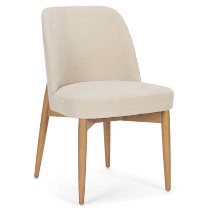 Mercana Abbie Leather Armless Dining Chair 2PC