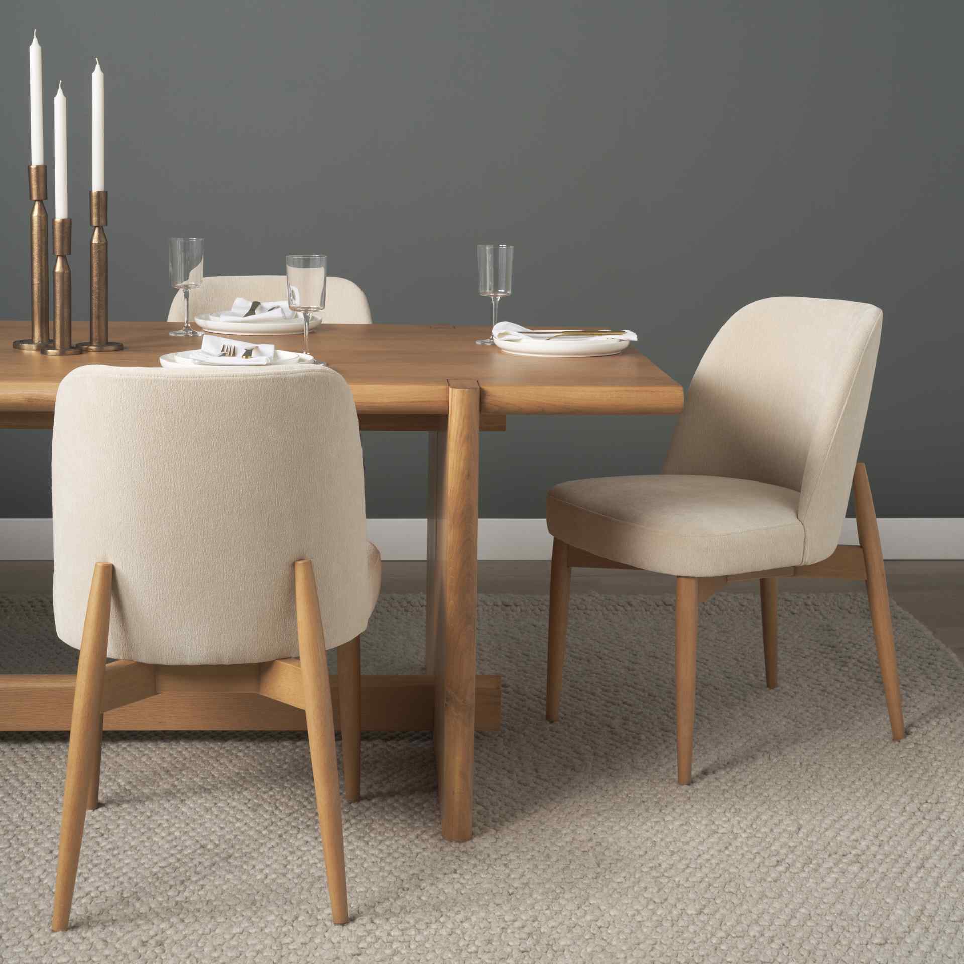 Mercana Abbie Leather Armless Dining Chair 2PC