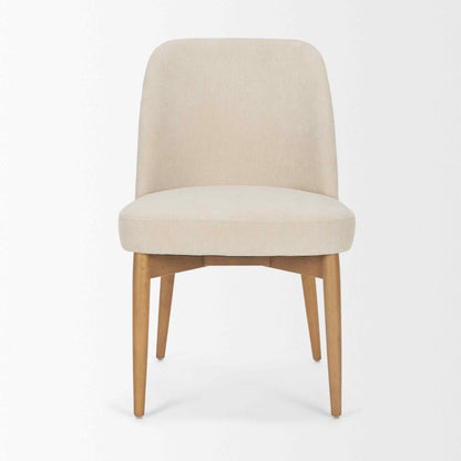 Mercana Abbie Leather Armless Dining Chair 2PC