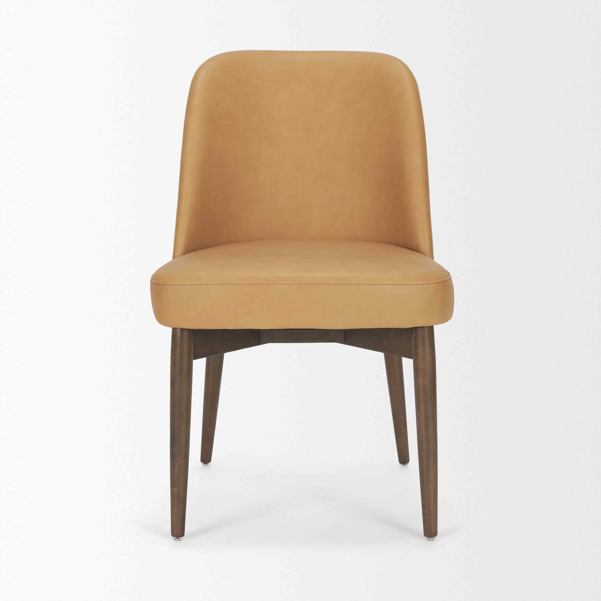 Mercana Abbie Leather Armless Dining Chair 2PC