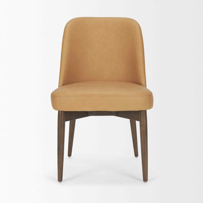 Mercana Abbie Leather Armless Dining Chair 2PC
