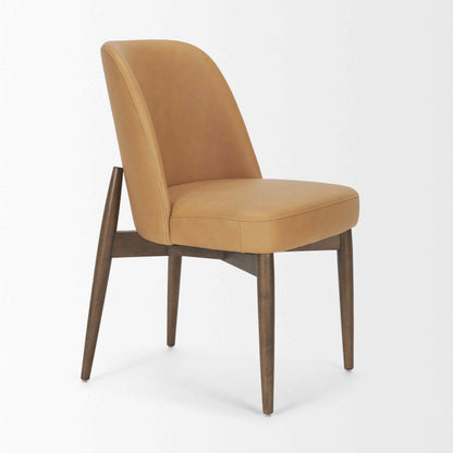 Mercana Abbie Leather Armless Dining Chair 2PC