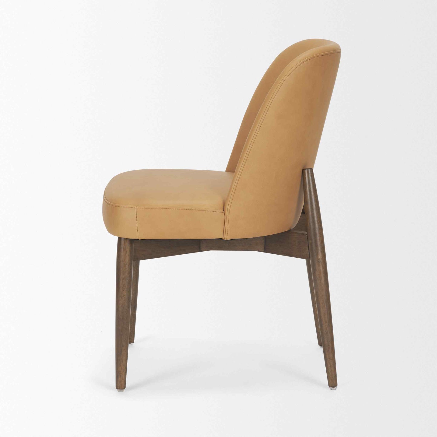 Mercana Abbie Leather Armless Dining Chair 2PC