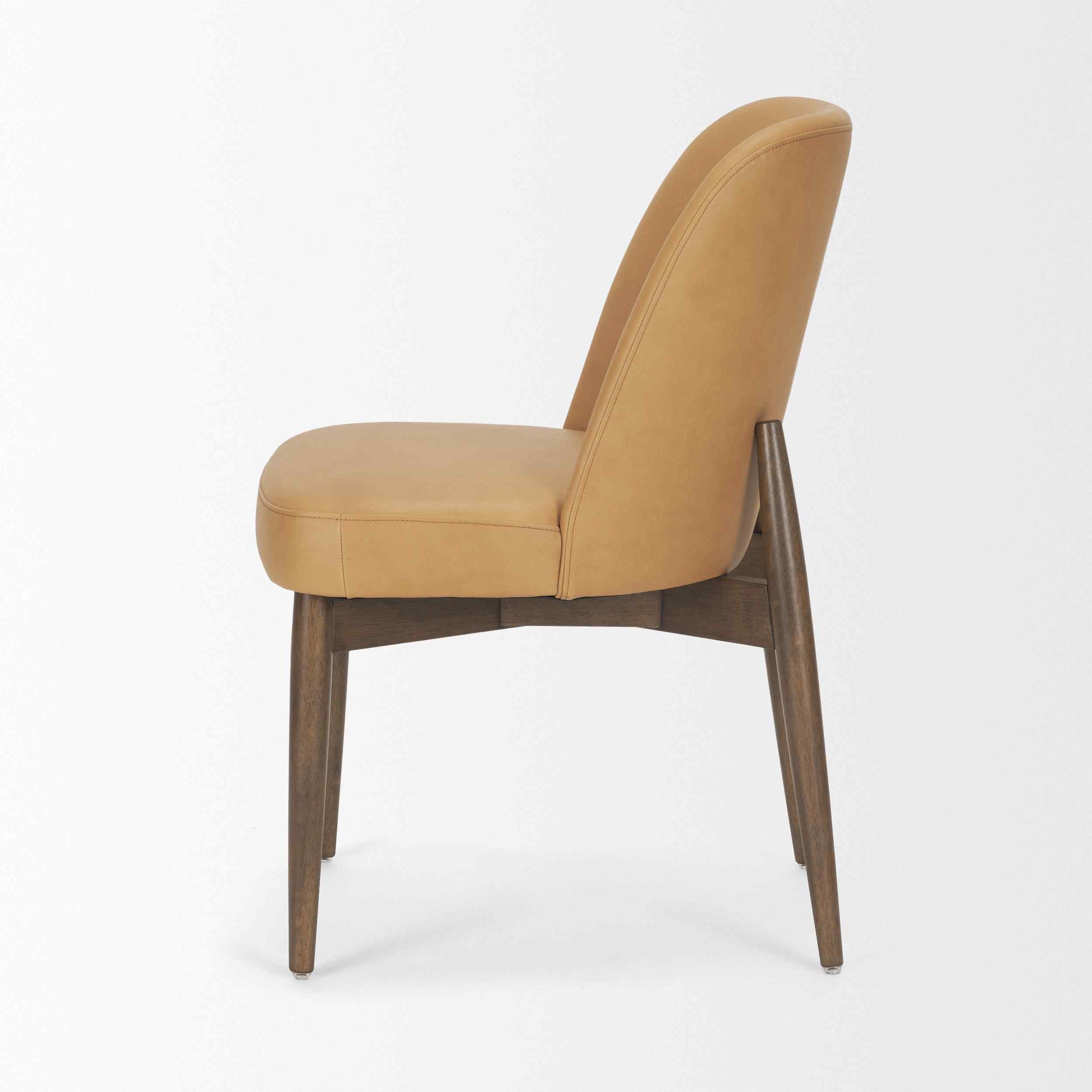 Mercana Abbie Leather Armless Dining Chair 2PC