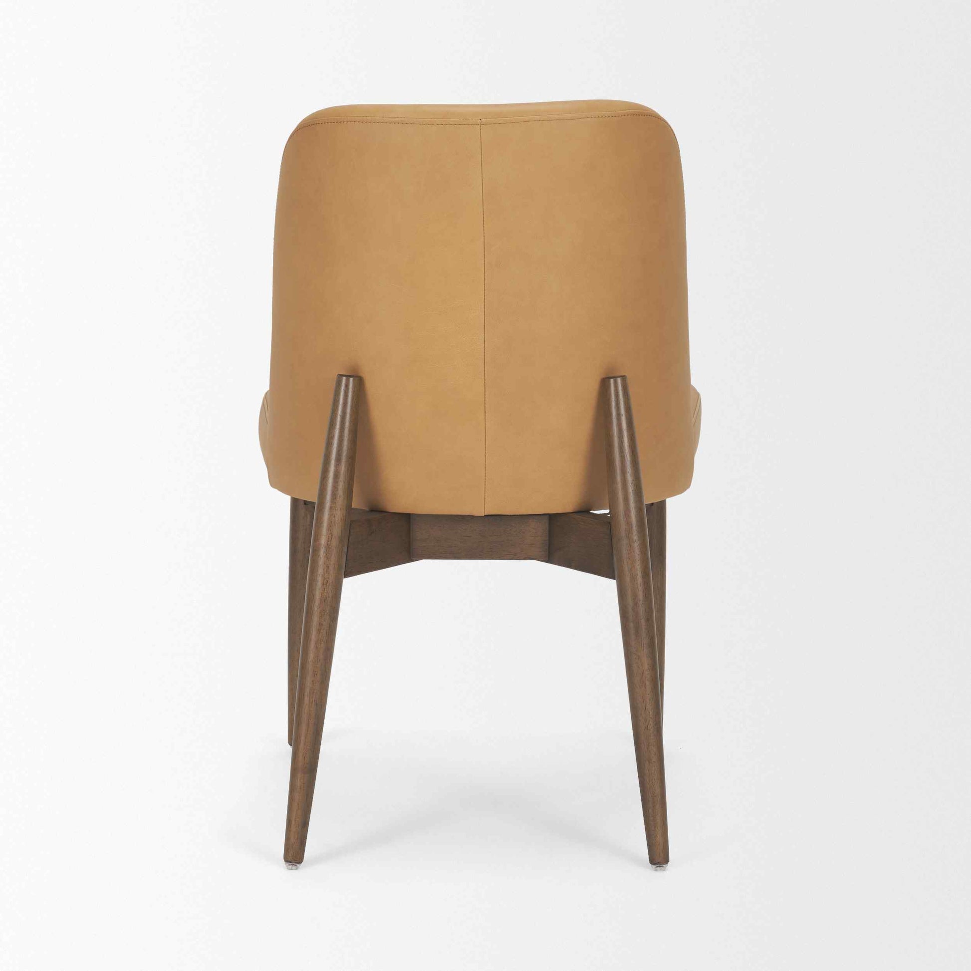 Mercana Abbie Leather Armless Dining Chair 2PC