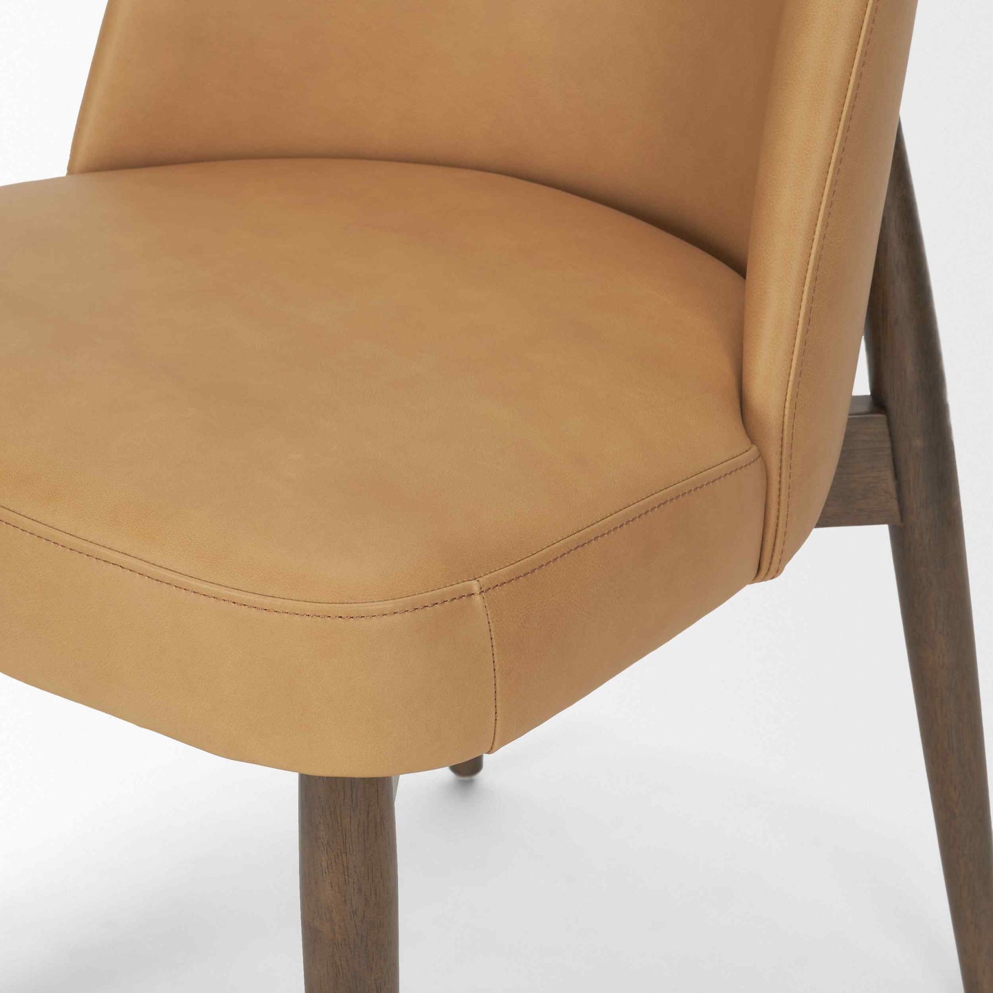 Mercana Abbie Leather Armless Dining Chair 2PC