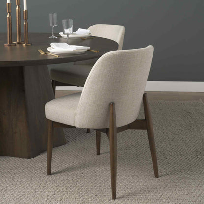Mercana Abbie Leather Armless Dining Chair 2PC