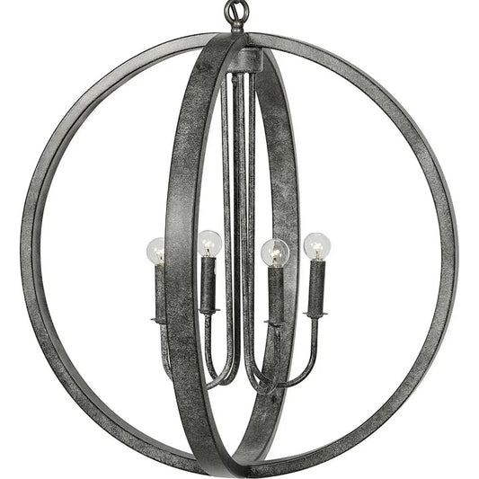 Noir Abel Silver Metal Pendant