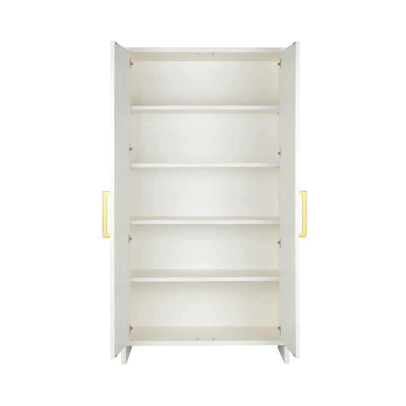Chelsea House Abel Wood Framed White Bookcase