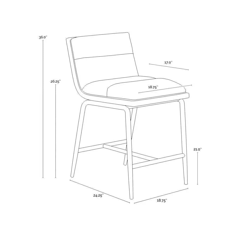 SUNPAN Abilene Counter Stool With Stylish Comfort