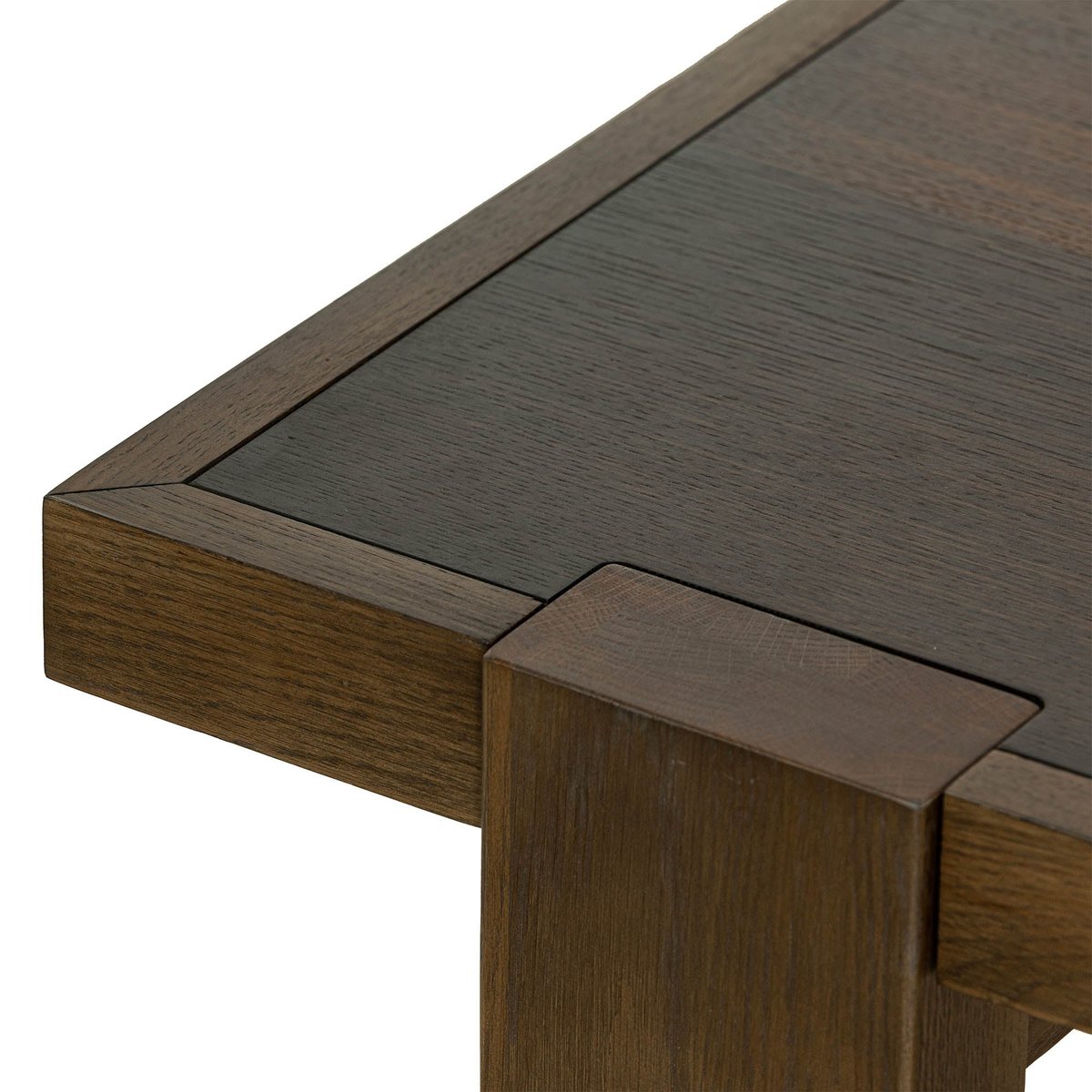 LH Home Abstract Wooden Rectangular Dining Table